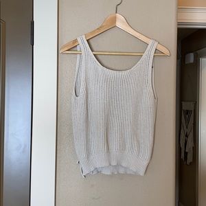 Cropped Knit Tank